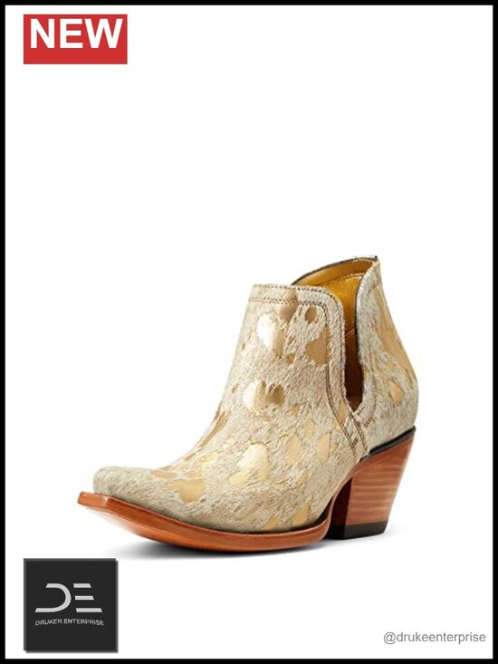 Shoes - Ankle Boot with Slip On and Block Heel in Faux Leather